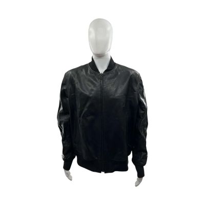 Lot 118: Crime 101 Davis Production Worn Bomber Jacket Ch 11 Sc 130 | VIP Fan Auctions