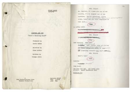 ’’Sanford & Son’’ Season 3, Episode 17, First Draft Script From 1973 Owned & Annotated by Redd Foxx -- Good Condition -- From Redd Foxx Estate | Nate Sanders