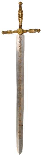Lot 923 - Camelot Richard Harris "King Arthur" prop "Excalibur" sword.