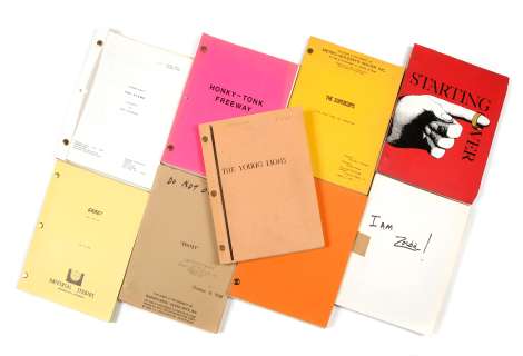 A group of comedy, drama and biography scripts | Bonhams