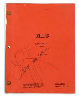 A Larry Hagman Dallas script for "A House Divided" | Bonhams
