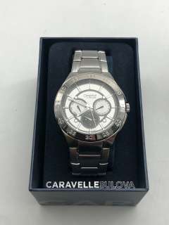 NEW Caravelle Bulova men’s silver wrist watch (new in box) | Direct Liquidation