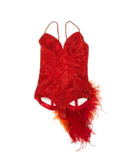 Spice Girls: A ribbed red satin bodice made for Geri Halliwell for the film Spice World, Colombia Pictures, 1997, | Bonhams