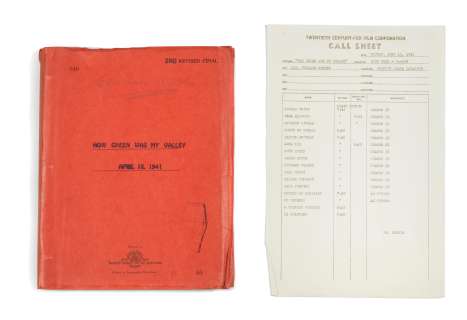 Lot 8 - Maureen O‘Hara‘s annotated screenplay of How Green Was My Valley