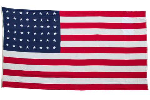 A large American flag used in Patton | Bonhams