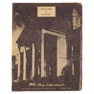 A Leo McCarey Script of Aaron Go Bragh | Bonhams