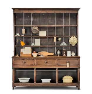 A George III oak dresserFirst seen in Season 1, in the Servant’s Hall (qty) | Bonhams