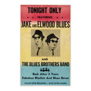The Blue Brothers: An Original prop poster from the film, Universal Pictures, 1980, | Bonhams