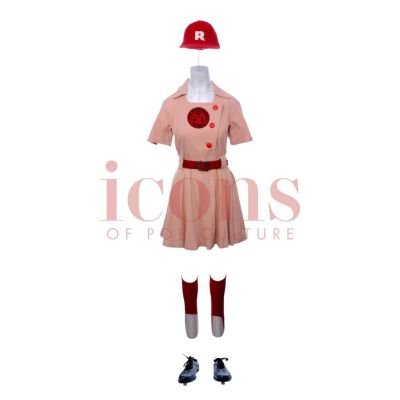 Lot 43 - A League of Their Own - Jess McCready’s (Kelly McCormack) Rockford Peaches Baseball Uniform - 64-43 | Icons of Pop Culture
