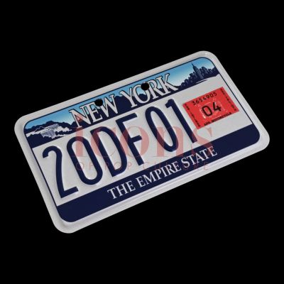 Lot 9 - Madame Web - Custom-Made Motorcycle License Plate - 65-9 - ICN-000581 | Icons of Pop Culture