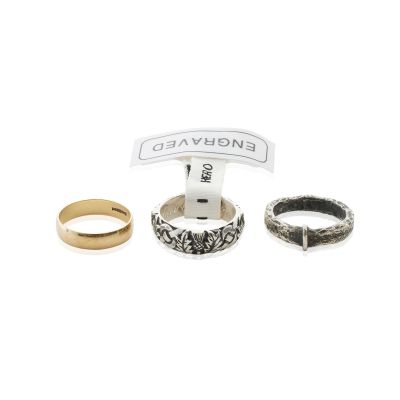 Lot 20 - Claire’s three wedding rings Various Seasons and Episodes 3 | Bonhams