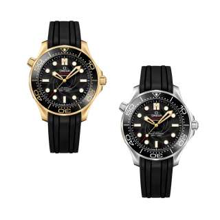 James Bond - Lot 21 - OMEGA, A SET OF TWO LIMITED EDITION ON HER MAJESTY‘S SECRET SERVICE 50TH ANNIVERSARY SEAMASTER DIVER 300M MODEL AUTOMATIC WRISTWATCHES