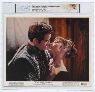 Audrey Hepburn Personally Owned 10’’ x 8’’ Lobby Card From ’’War and Peace’’ -- From the Personal Collection of Audrey Hepburn -- Encapsulated by CAG | Nate Sanders