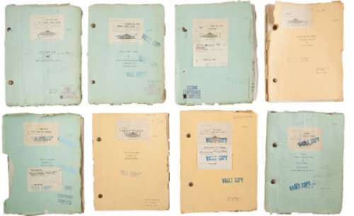 A Lon Chaney-Related Collection of Silent Era Film Scripts, 1920s.