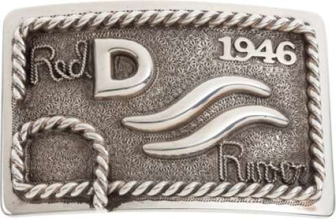 A John Wayne-Related ’Red River D’ Reproduction Sterling Silver Belt Buckle by Bohlin, Circa 1980s. | Heritage