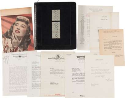 A Billy Wilder Archive of Letters and a Script from "Double Indemnity." (Total: 20 Items) | Heritage
