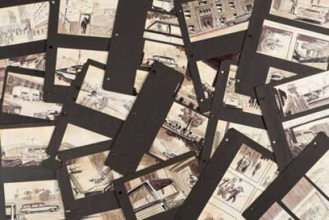 The Thomas Crown Affair Storyboard Original Art Sequence of 96 with Photocopies and Production Photograph (The Mirisch Corporation, c. 1968).