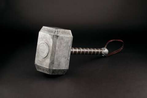 Chris Hemsworth "Thor" Stunt Mjölnir Hammer from Thor: The Dark World (Marvel, 2013). </...