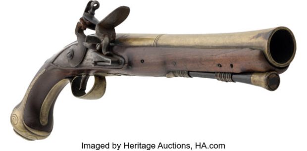 English Flintlock Blunderbuss Pistol from Pirates of the Caribbean Franchise (Walt Disney, 2006-2017). | Heritage