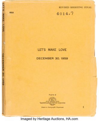 Let’s Make Love (TCF, 1960), Revised Shooting Final Draft Screenplay. | Heritage