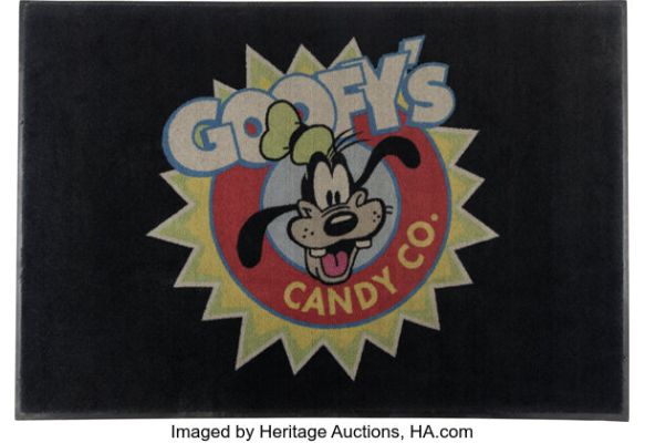 Walt Disney World® Resort - Goofy’s Candy Company Original Resort-Used Rug 60" x 48" (The Walt Disney Company, c. 2000s - 2020s). | Heritage