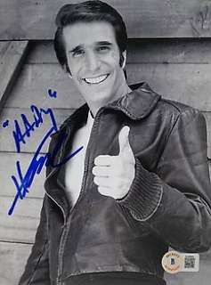 Happy Days - Classic TV | Happy Days - Classic TV - Henry Winkler (Arthur "The Fonz" Fonzarelli) - Autograph, Photo with Beckett COA | Catawiki