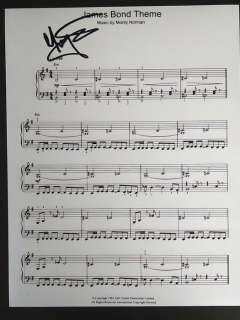 James Bond 007: Dr. No - James Bond theme signed by composer Monty Norman (+) With COA | Catawiki