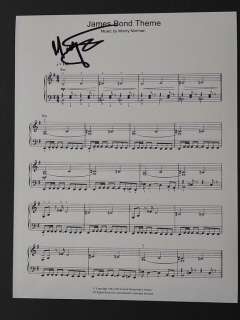 James Bond 007: Dr. No - James Bond theme signed by composer Monty Norman (+) With COA | Catawiki