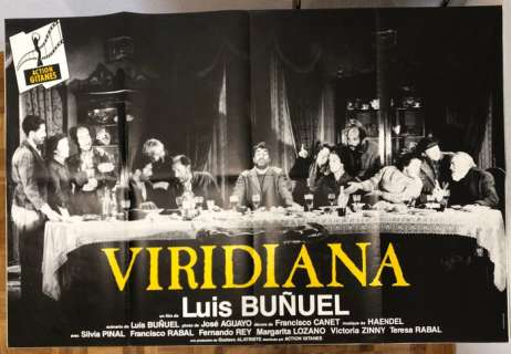 Luis Buñuel - Cartel original de VIRIDIANA del estreno en Francia. 120x80 cm | Catawiki
