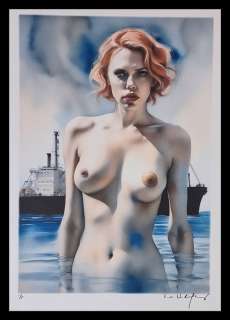 Black Widow, Scarlett Johansson - watercolor edition "Surreal Harmonies" by Emma Wildfang - Large size | Catawiki