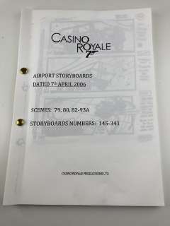 James Bond 007: Casino Royale - Daniel Craig - Casino Royale Productions Ltd. - 58 pages with storyboards | Catawiki
