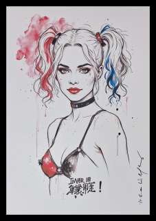 Harley Quinn - Series " Tokyo Pop Icons " by Emma Wildfang - Large size | Catawiki