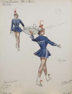 JUDY GARLAND A STAR IS BORN COSTUME SKETCH | Julien’s