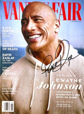Dwayne Johnson – Authentic Signed U.S. Vanity Fair Magazine Cover (November 2021) – Autograph with | Catawiki
