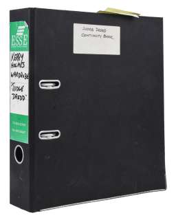 "Judge Dredd" Continuity Book | Planet Hollywood Vault