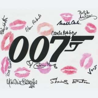 James Bond - Signed and Kissed by 10 Bond Girls! | Catawiki