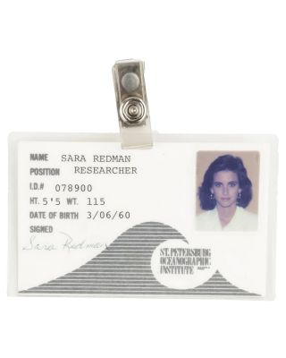 "Cocoon: The Return" Sara’s (Courteney Cox) Research Identification Card | Planet Hollywood Vault