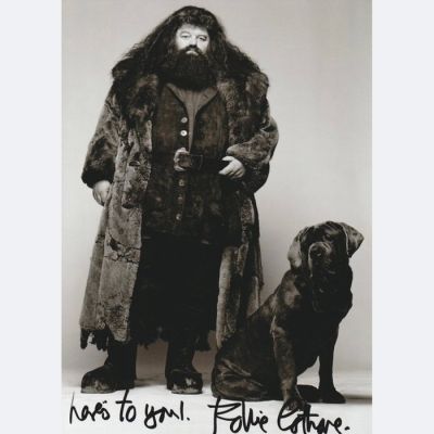Harry Potter - Signed by Robbie Coltrane (+) (Hagrid) | Catawiki