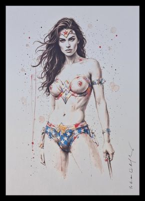 Wonder Woman - Vintage Pin Up edition by Emma Wildfang - Large size | Catawiki