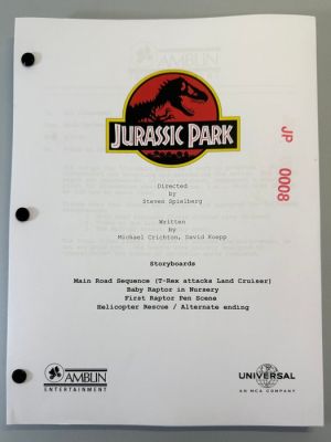 Jurassic Park - Storyboards - Amblin Entertainment | Catawiki