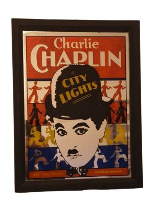 United Artists PIcture - Mirror - Mirror and wood - Charlie Chaplin’s Mirror | Catawiki