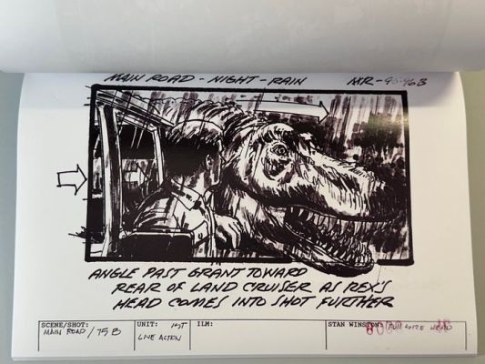 Jurassic Park - Storyboards Main Road - Amblin Entertainment | Catawiki