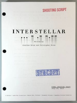 Interstellar (2014) - Final Shooting Draft - Syncopy | Catawiki