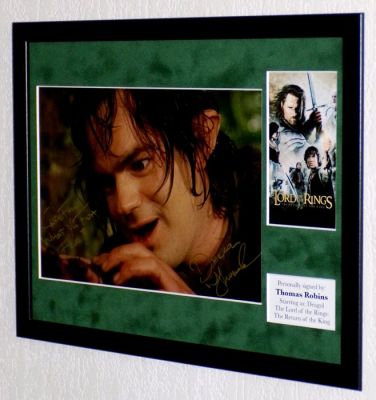 Lord of the Rings - Thomas Robins (Deagol) Premium Framed, signed + Certificate of Authenticity | Catawiki