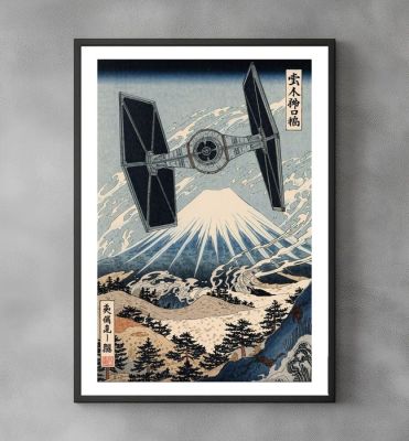 Star Wars - Echoes of the Dark Force - Tie Star Wars - Signed and Numeroted 5/10 - Sato Hageshi | Catawiki
