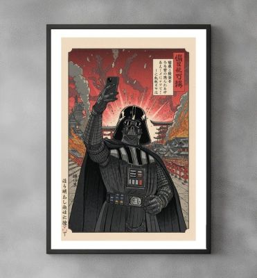 Star Wars - Lord Selfie in Edo - Darth Vader Star Wars - Signed and Numeroted 2/10 - Sato Hageshi | Catawiki