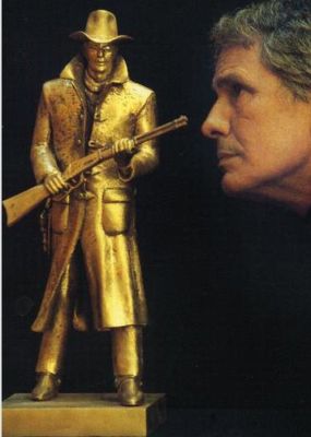 Original "Cowboy" Bronze Statue, based on Tex Willer, by famous Actor & Artist Giuliano Gemma - Sculpture - 51 cm - Bronze | Catawiki