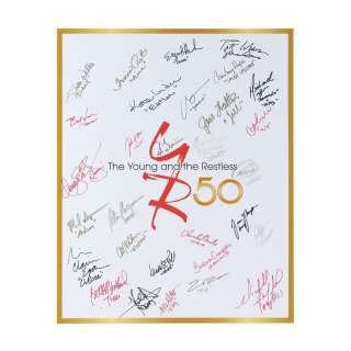 The Young and the Restless - Lot 1 - Main Cast-Autographed 50th Anniversary Poster