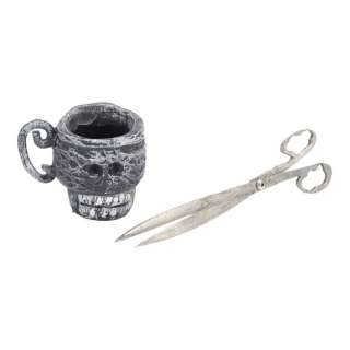 THE NIGHTMARE BEFORE CHRISTMAS (1993) - Lot 1049 - Jack Skellington‘s (Chris Sarandon) Miniature Scissors and Skull Mug