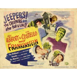 Lot 598 - Abbott and Costello Meet Frankenstein original Title-card from the Bela Lugosi family collection